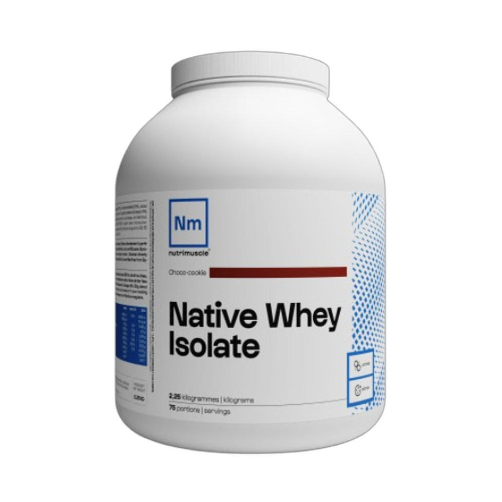 NUTRIMUSCLE Wei-isolaat - Wei Natief Isolaat (2,25kg) - Choco Koekje
