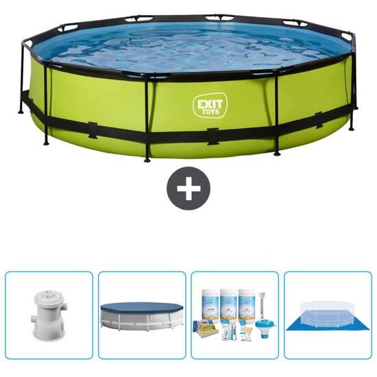 Piscine Ronde - 300x76 cm + Accessoires CB15