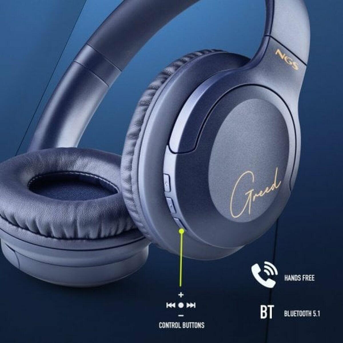 Auricolari con Microfono NGS ARTICAGREEDBLUE Azzurro 4/5
