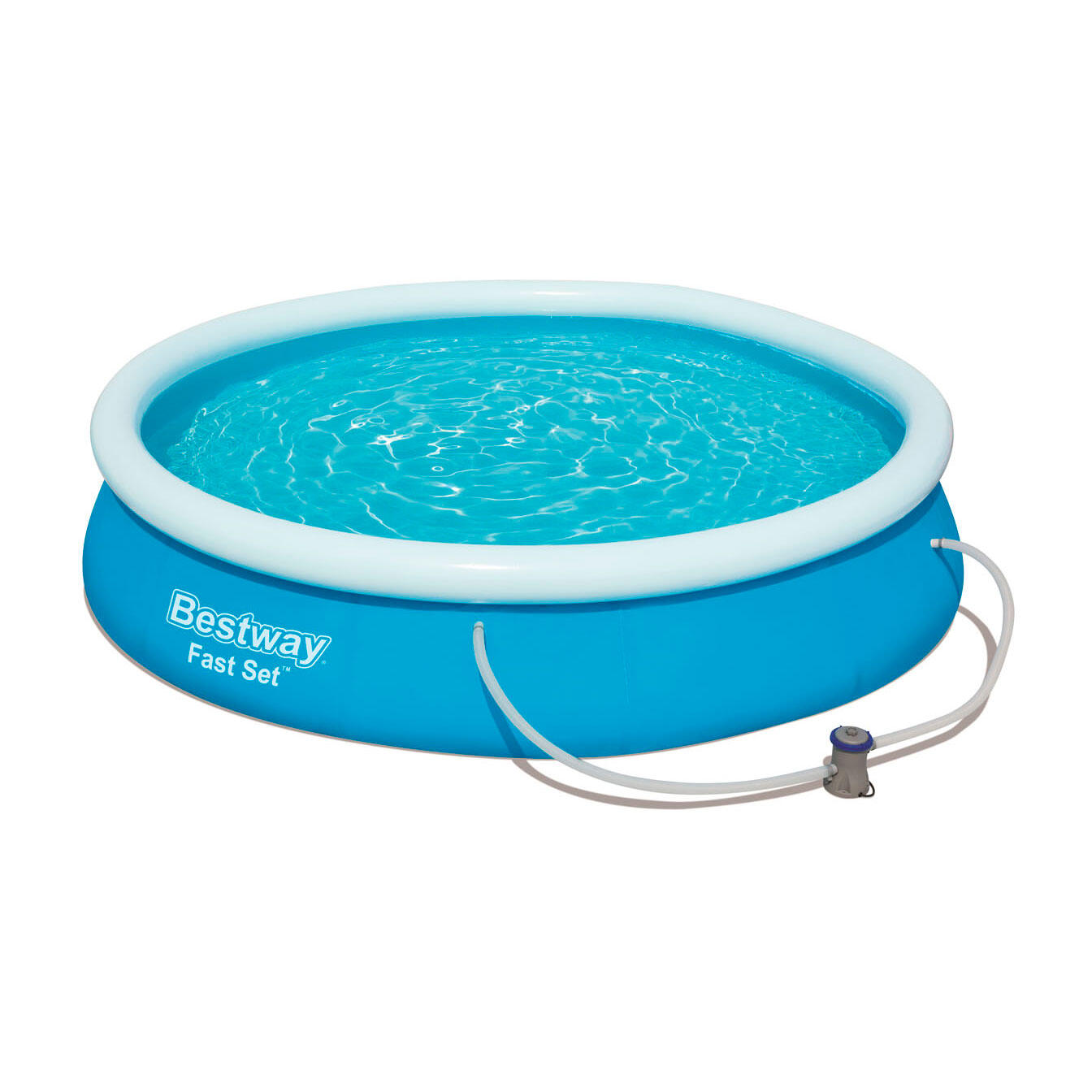 BESTWAY Piscina Bestway Fast Set 366x76 cm TriTech™ blu con pompa 1.249 L/h