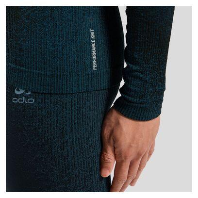 Maglia tecnica Odlo Blackcomb manica lunga blu notte senza cuciture 4/6