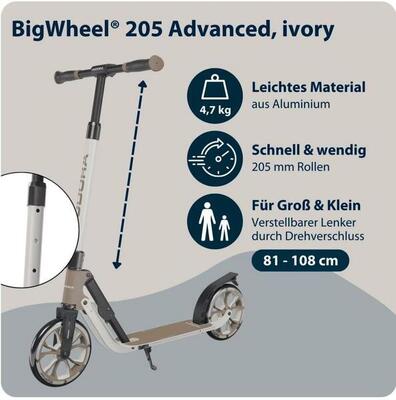 HUDORA BigWheel® 205 Advanced. ivory