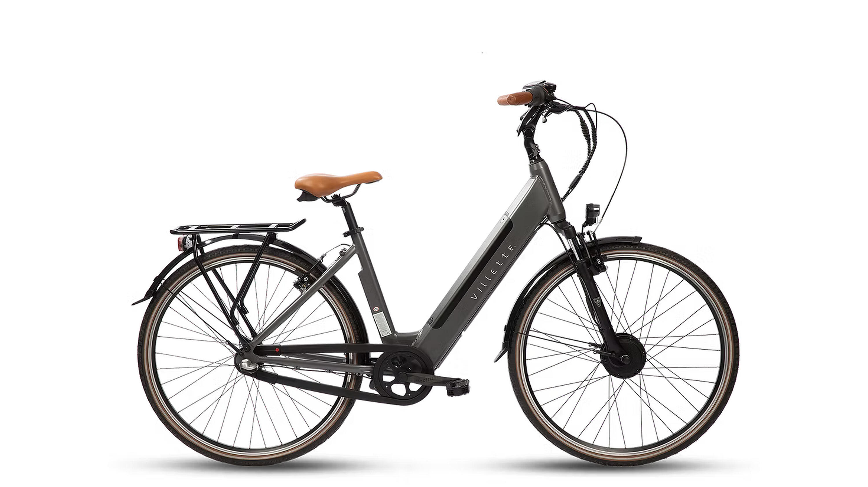 VILLETTE VILLETTE Elektrische stadsfiets l' Amant Eco Nexus 3 28 inch, donkergrijs