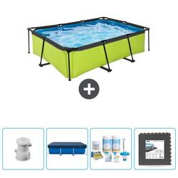 Piscine Rectangulaire - 220x150x65 cm + Accessoires CB61