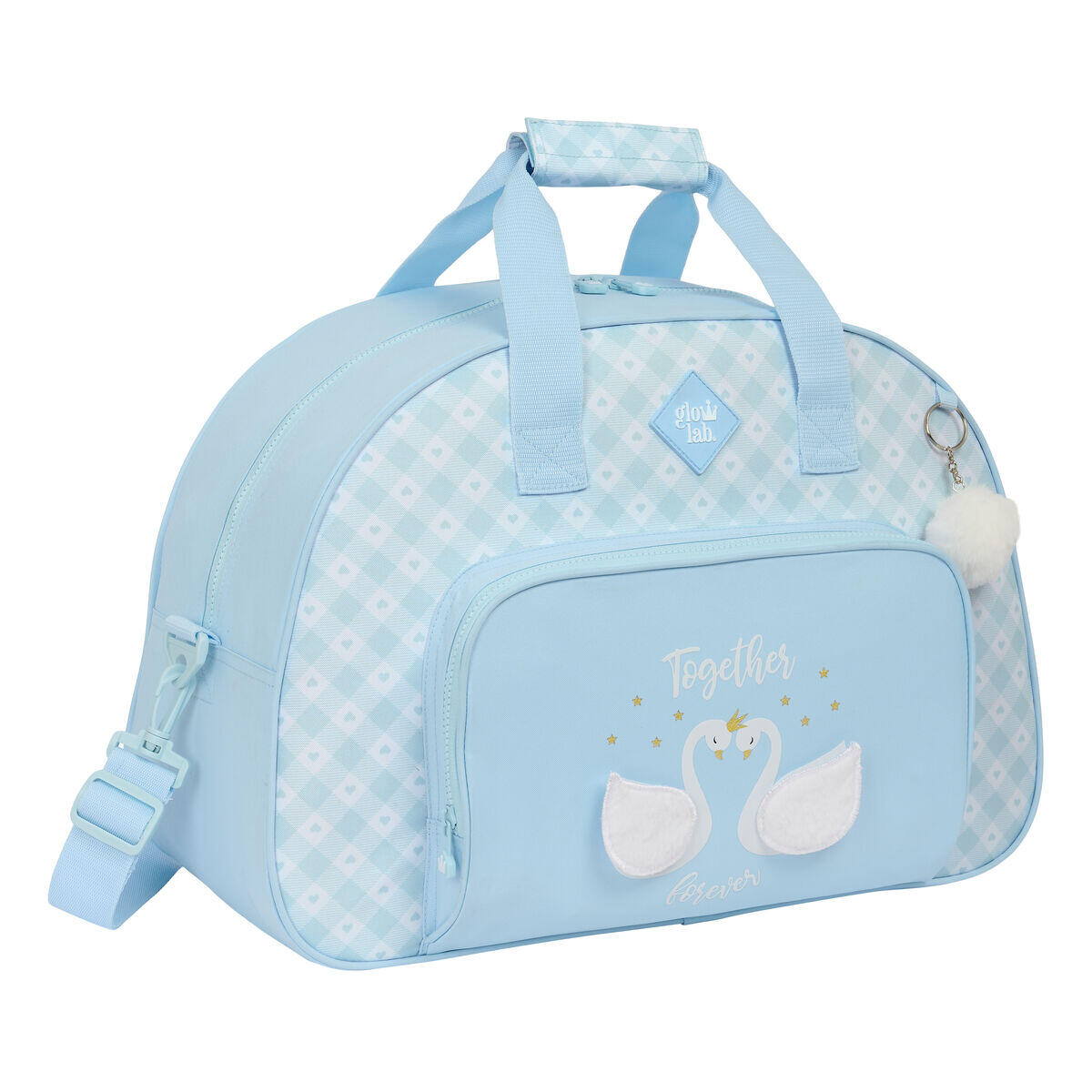 Sac de sport Glow Lab Cisnes Bleu clair 1/3