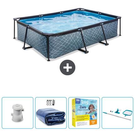 Piscine Rectangulaire - 300x200x65 cm + Accessoires CB14