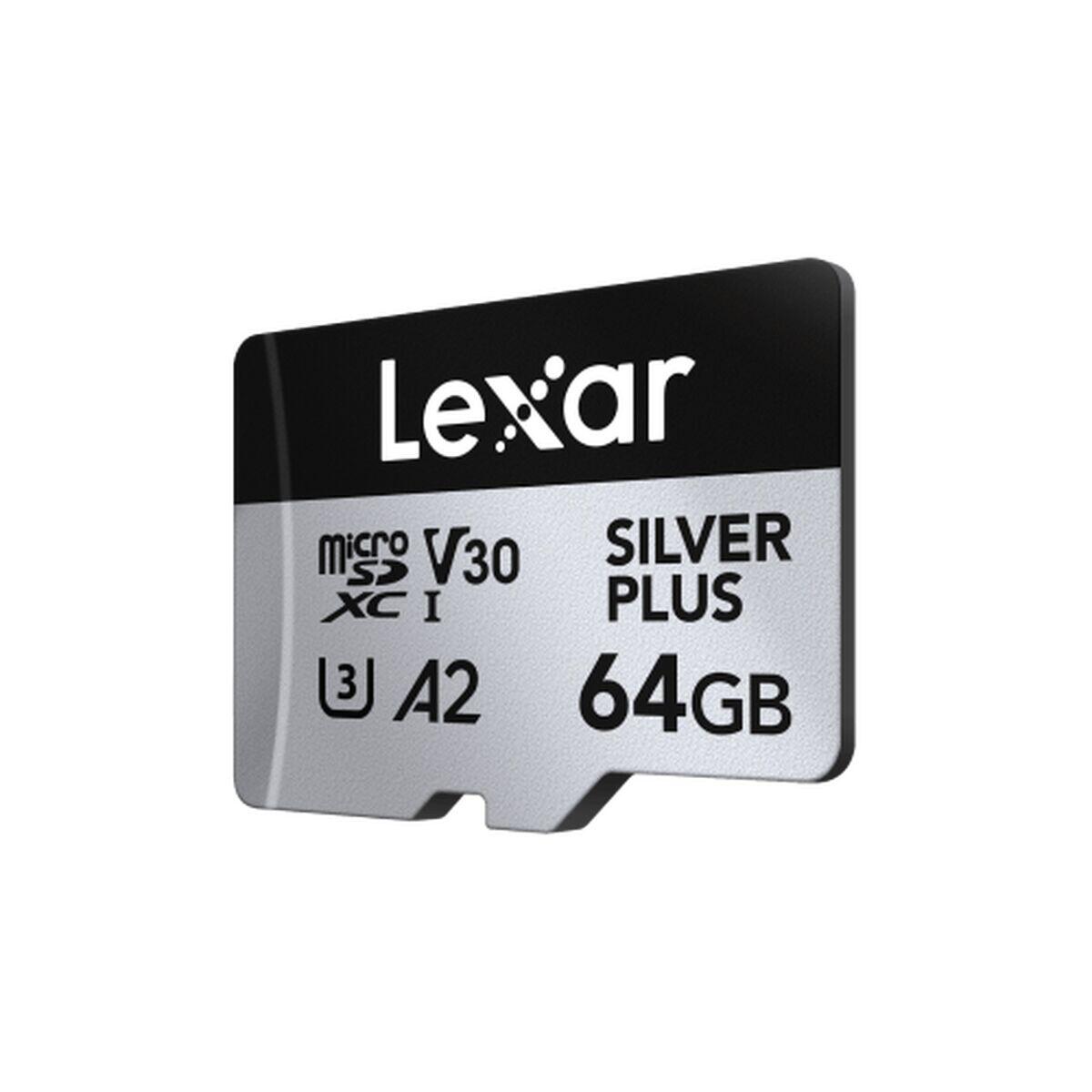 Cartão micro sd lexar lexar professional silver plus 64 gb