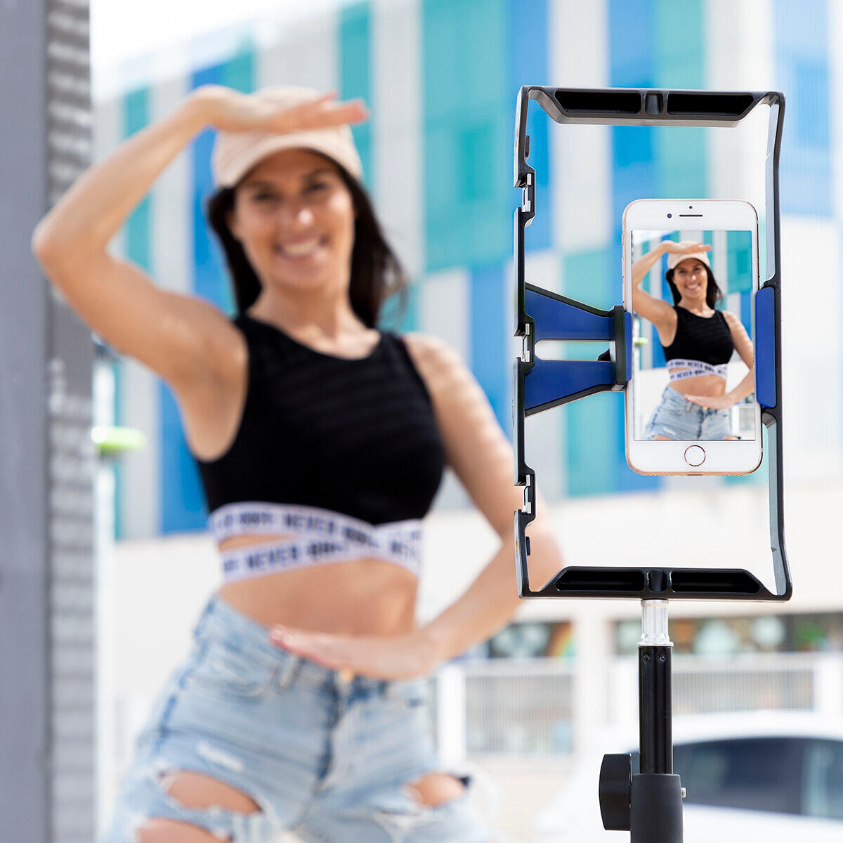 Soporte para Smartphone con Estabilizador Manual InnovaGoods STAFECT ABS 3/5