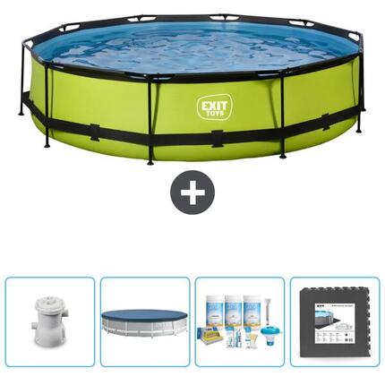 Piscine Ronde - 360x76 cm + Accessoires CB17