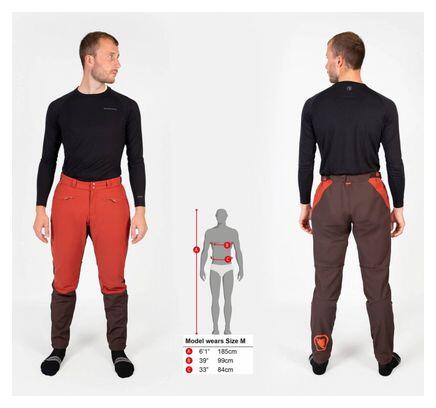 Pantalon de VTT Endura MT500 Zero Degre Rouge 7/7