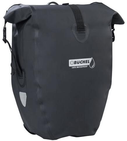 Torba Rowerowa 100% Wodoodporna 25,4 Litra - Czarna