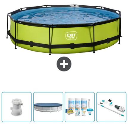 Piscine Ronde - 360x76 cm + Accessoires CB19