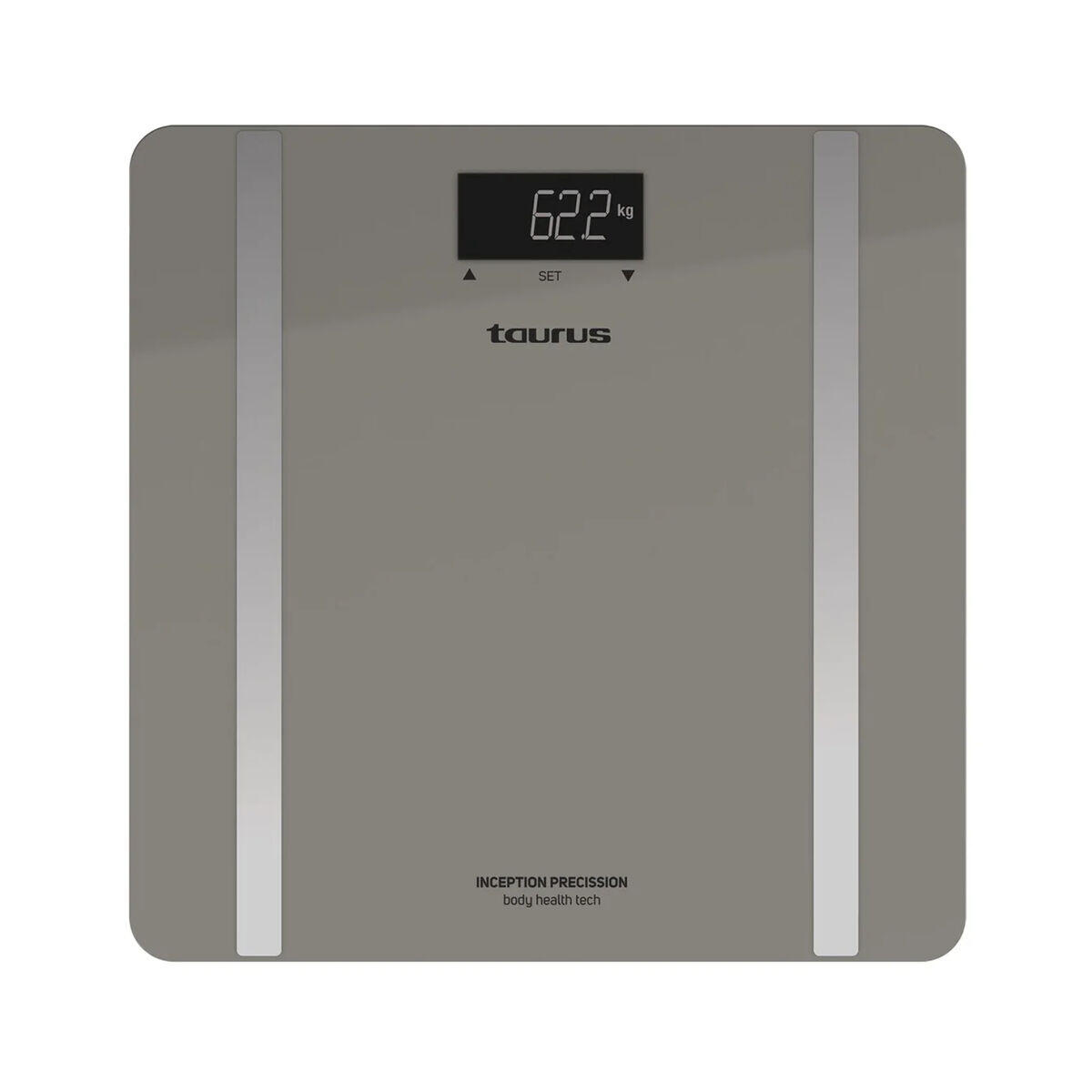 SENZA MARCA Bilancia Digitale da Bagno Taurus INCEPTION Grigio