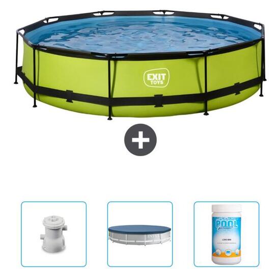 Piscine Ronde - 360x76 cm + Accessoires CB87