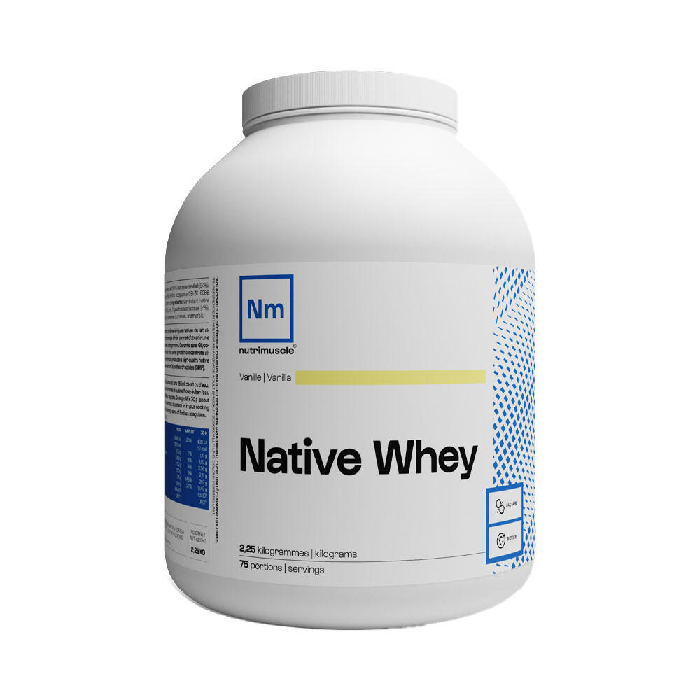 Nutrimuscle - Whey Native | Whey Native (2,25kg) | Vanille - Isolat De Whey - Decathlon