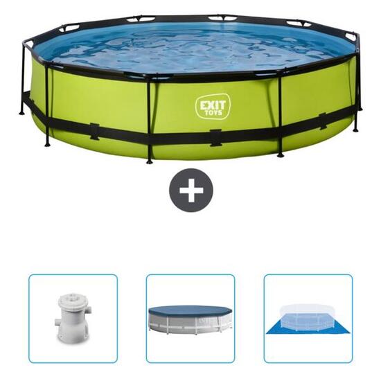Piscine Ronde - 300x76 cm + Accessoires CB88