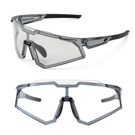 ROCKBROS Lunettes Photochromique de Cyclisme Coupe-Vent Lunettes de VTT