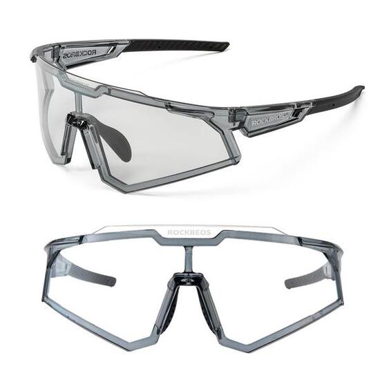 ROCKBROS Lunettes Photochromique de Cyclisme Coupe-Vent Lunettes de VTT