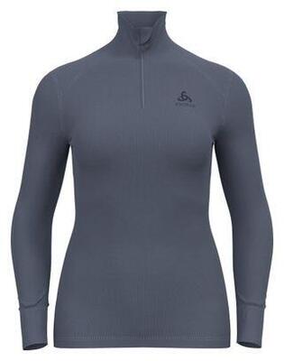 Base layer women's odlo half zip active warm grey