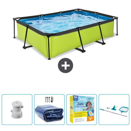 Piscine Rectangulaire - 300x200x65 cm + Accessoires CB14