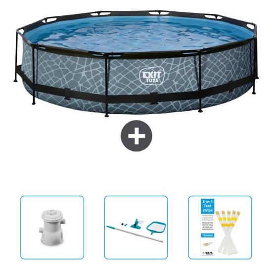 Piscine Ronde - 360x76 cm + Accessoires CB94