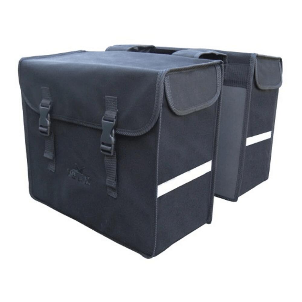 GREENLANDS Greenlands Canvas - Dubbele Fietstas - Voorgevormd - 46L - Zwart