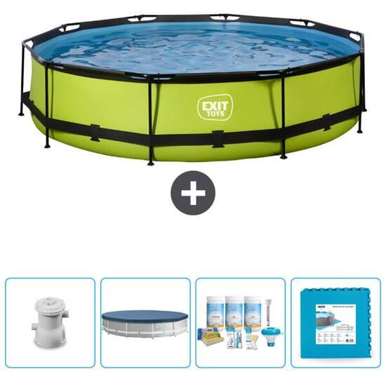 Piscine Ronde - 360x76 cm + Accessoires CB16