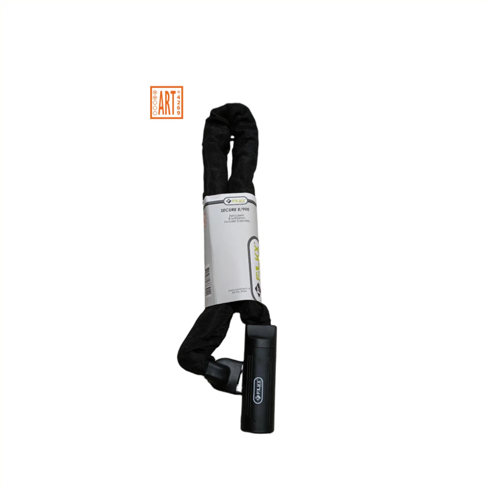 FALKX Falkx Kettingslot Secure - Art2 Goedgekeurd - 90 CM - Zwart