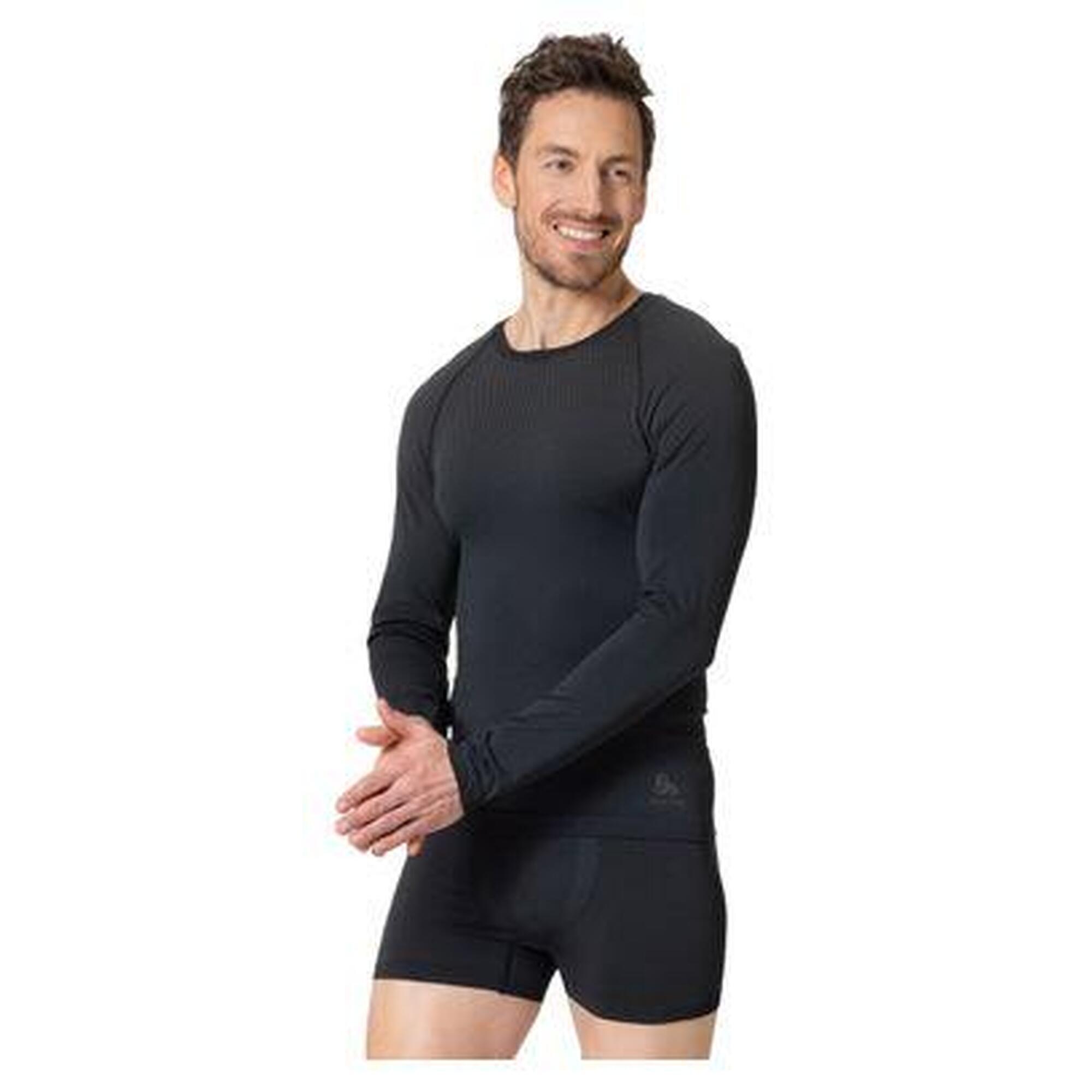 Bluza termoaktywna męska Odlo Performance Light Eco BL Top Crew Neck LS