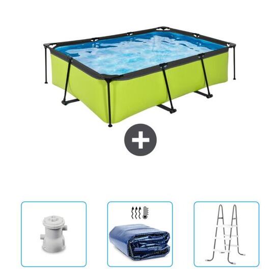 Piscine Rectangulaire - 220x150x65 cm + Accessoires CB83