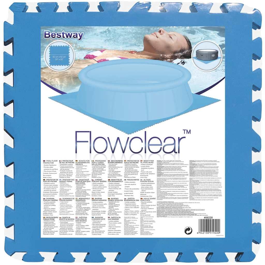 Bestway Flowclear vloertegels blauw 50 x 50 x 0,4 cm (9 stuks) 5/6