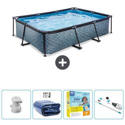 Piscine Rectangulaire - 300x200x65 cm + Accessoires CB12