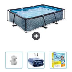 Piscine Rectangulaire - 300x200x65 cm + Accessoires CB70