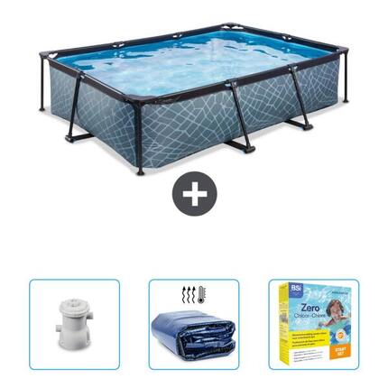 Piscine Rectangulaire - 300x200x65 cm + Accessoires CB70