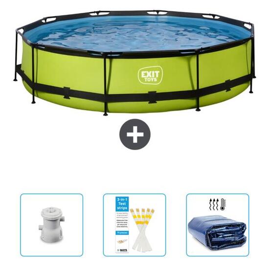 Piscine Ronde - 300x76 cm + Accessoires CB86