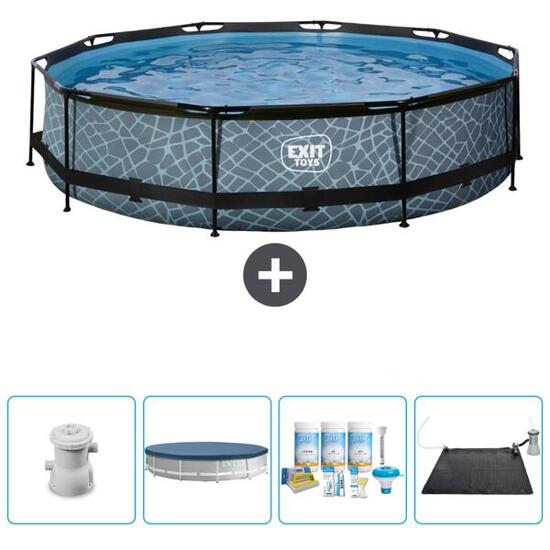 Piscine Ronde - 360x76 cm + Accessoires CB18