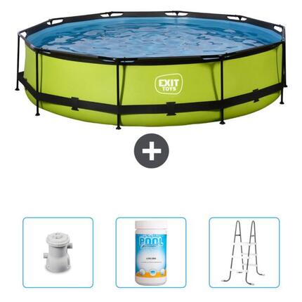 Piscine Ronde - 360x76 cm + Accessoires CB96