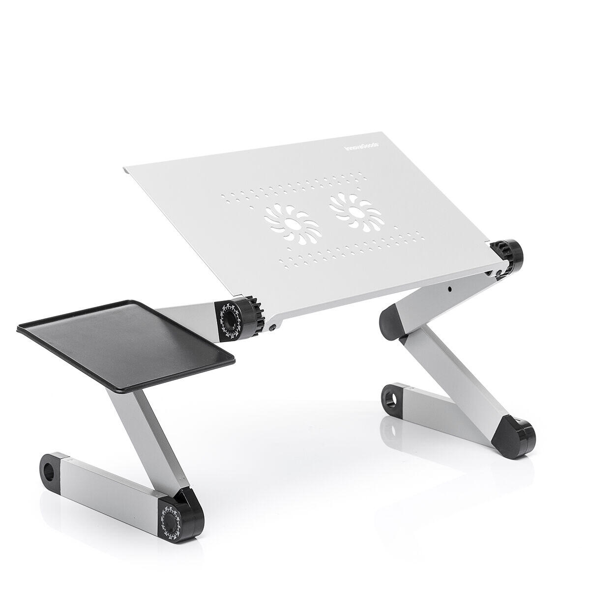 Mesa multi-posições ajustável para portáteis innovagoods alumínio