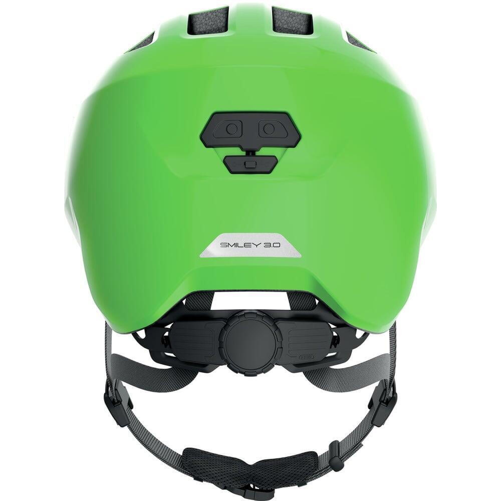 ABUS Dziecięcy kask rekreacyjny „Smiley 3.0” błyszczący zielony