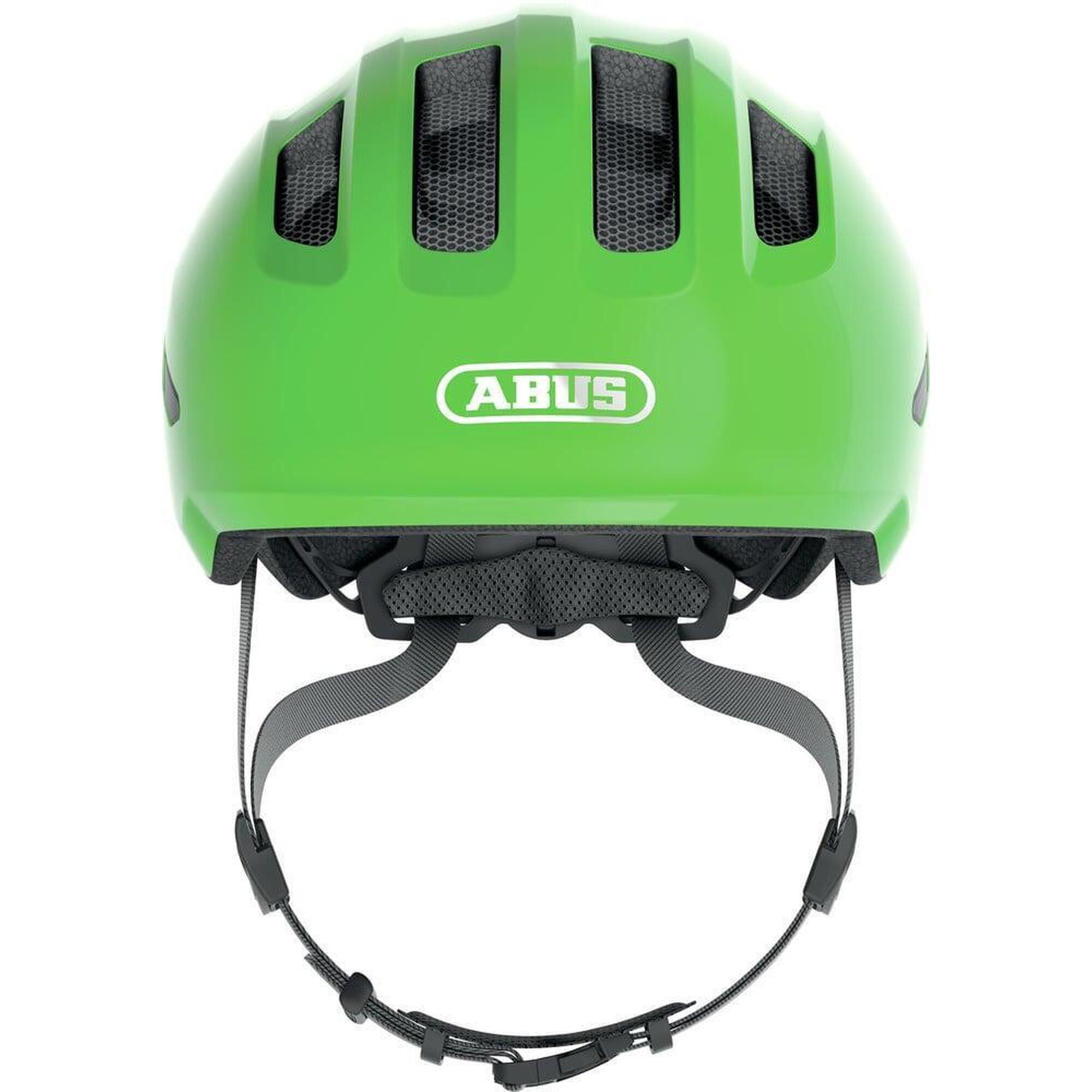 ABUS Dziecięcy kask rekreacyjny „Smiley 3.0” błyszczący zielony