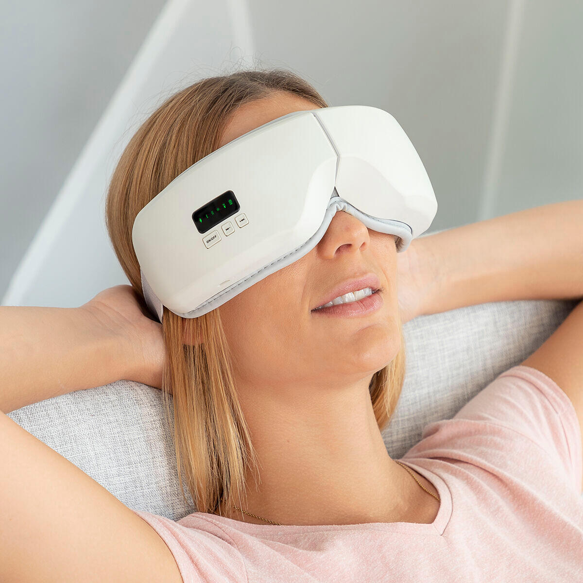 Masajeador de Ojos con Compresión de Aire 4 en 1 InnovaGoods EYESKY Gris 2/7