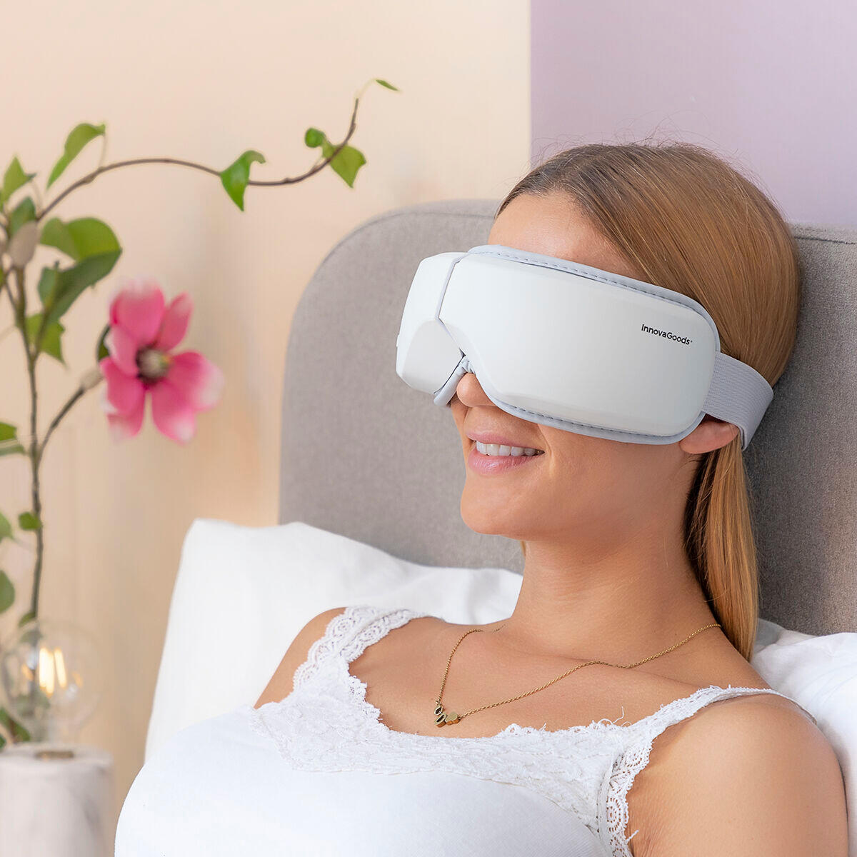 Masajeador de Ojos con Compresión de Aire 4 en 1 InnovaGoods EYESKY Gris 3/7