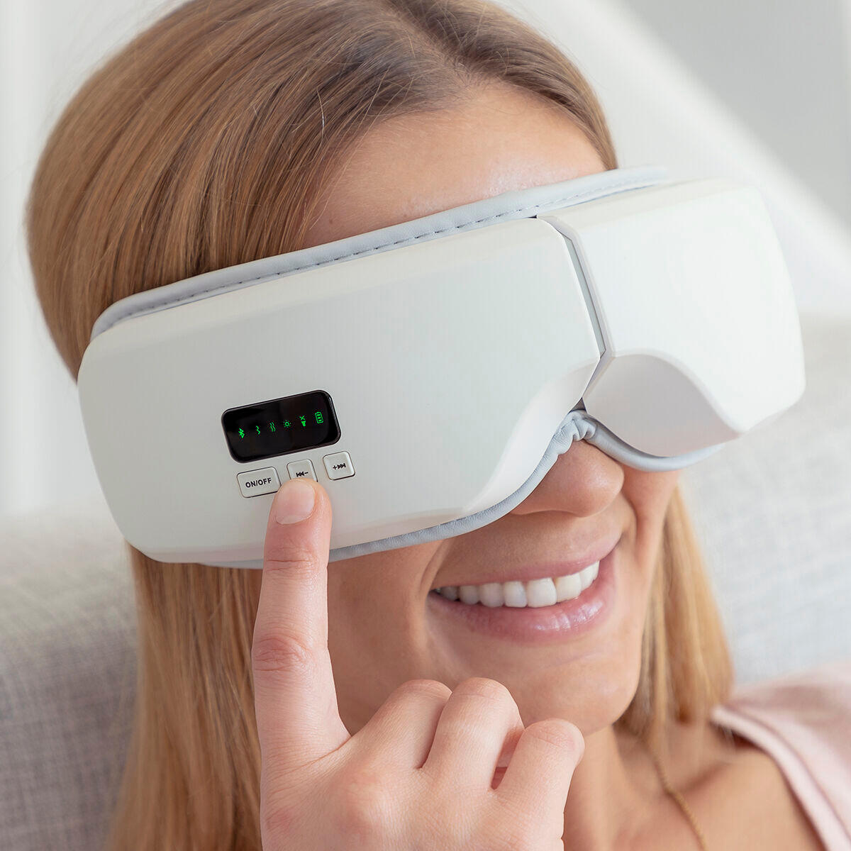 Masajeador de Ojos con Compresión de Aire 4 en 1 InnovaGoods EYESKY Gris 5/7