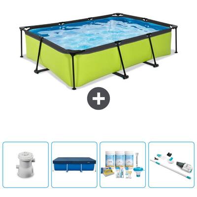 Zwembad rechthoekig - 300x200x65 cm + accessoires cb5