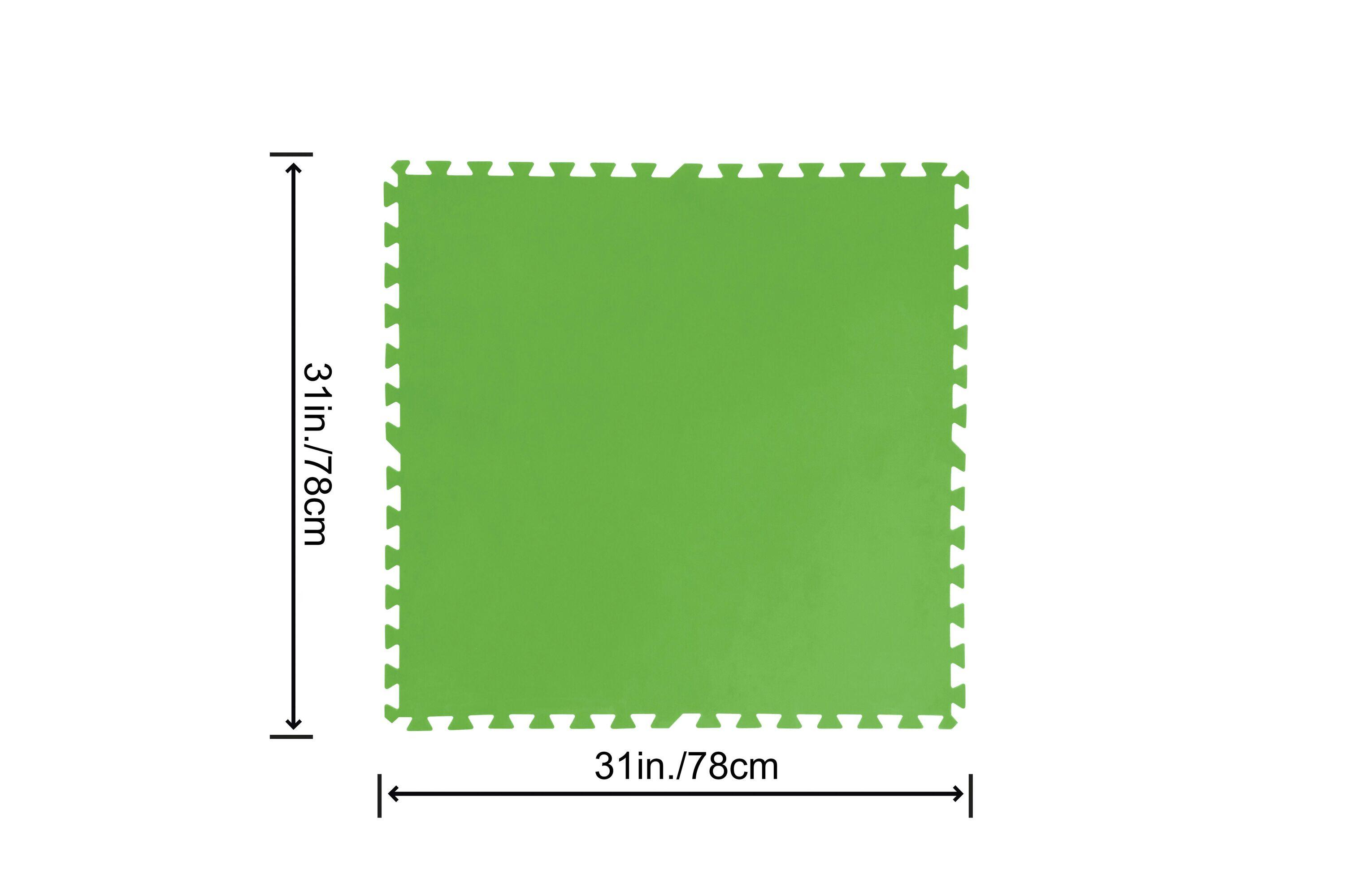 Bestway Flowclear Vloertegels Groen 78 x 78 x 0,4 cm (9 stuks) 1/7