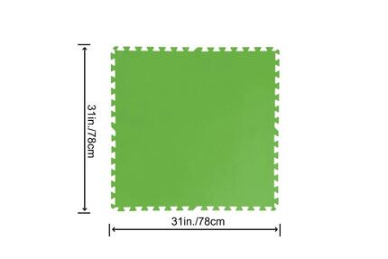 Bestway Lot de 9 tapis de sol - 78 x 78 cm - gris