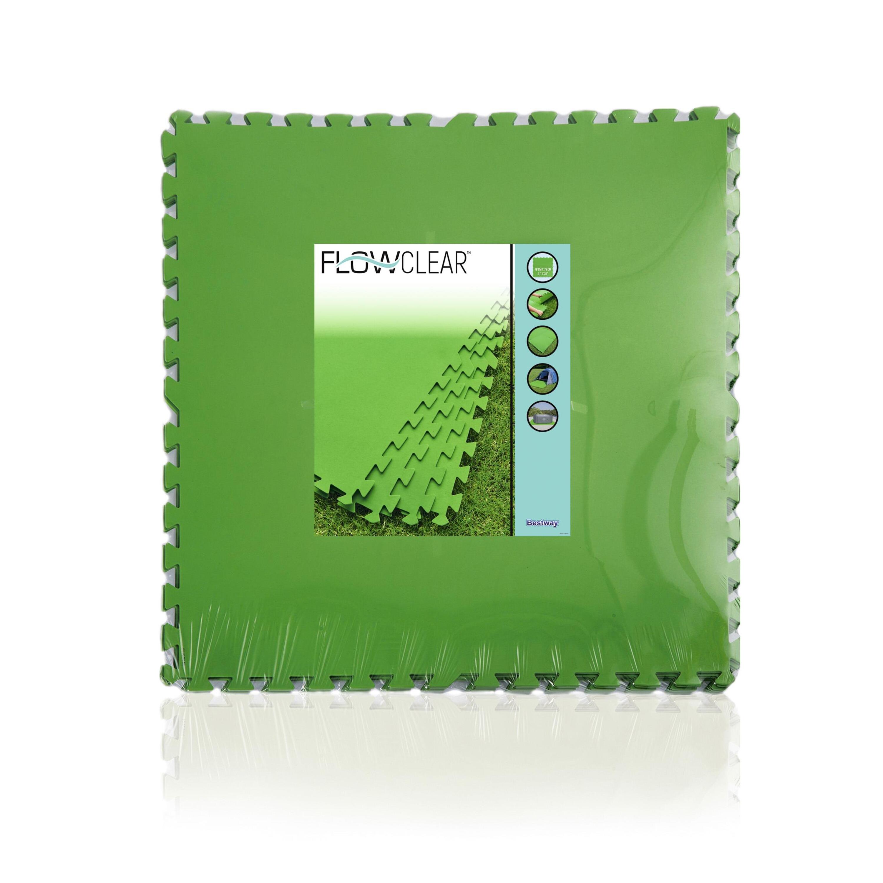 Bestway Flowclear Vloertegels Groen 78 x 78 x 0,4 cm (9 stuks) 7/7