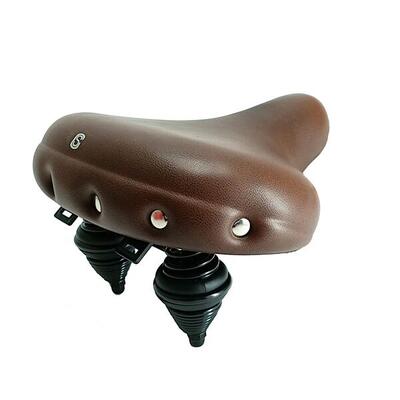 Selle comfort drifter fietszadel – bruin – met hangveren