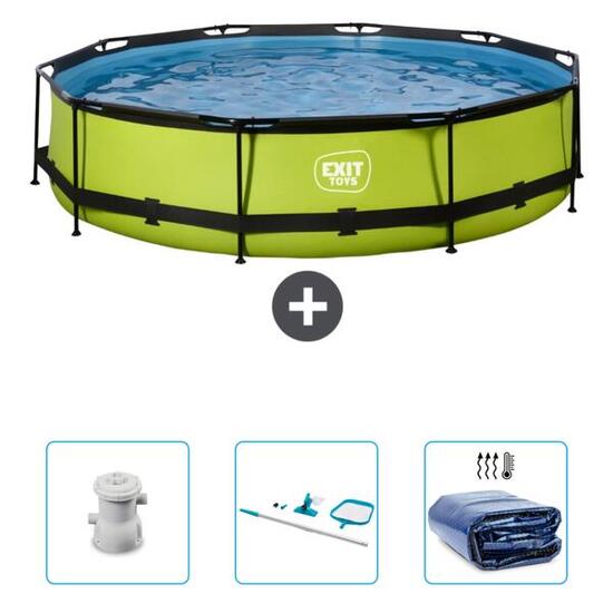 Piscine Ronde - 300x76 cm + Accessoires CB93