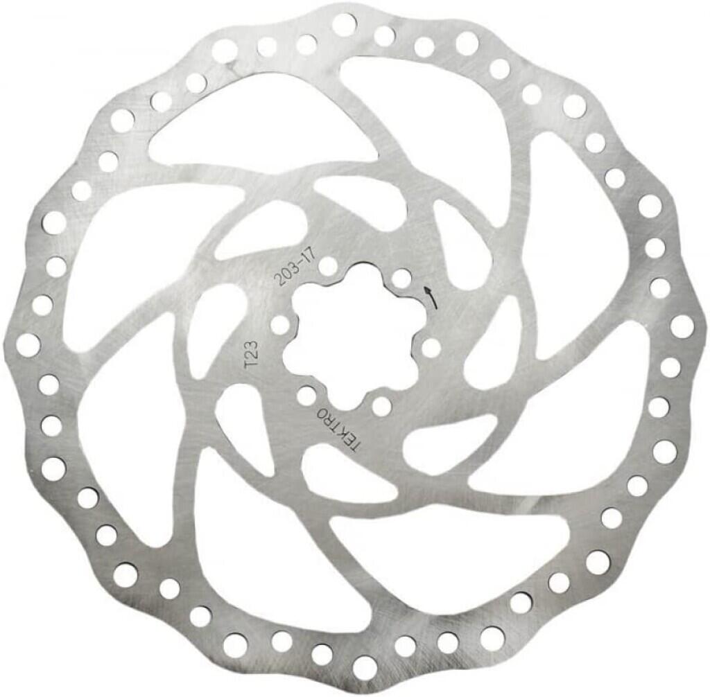 TEKTRO KT Tero TR203-17 Brake Disc Rotor Ø203mm 2.3mm 6-Point Silver